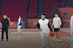 赵睿赛前在山东主场进行踩场训练 主帅刘炜表示其上场时间会增多